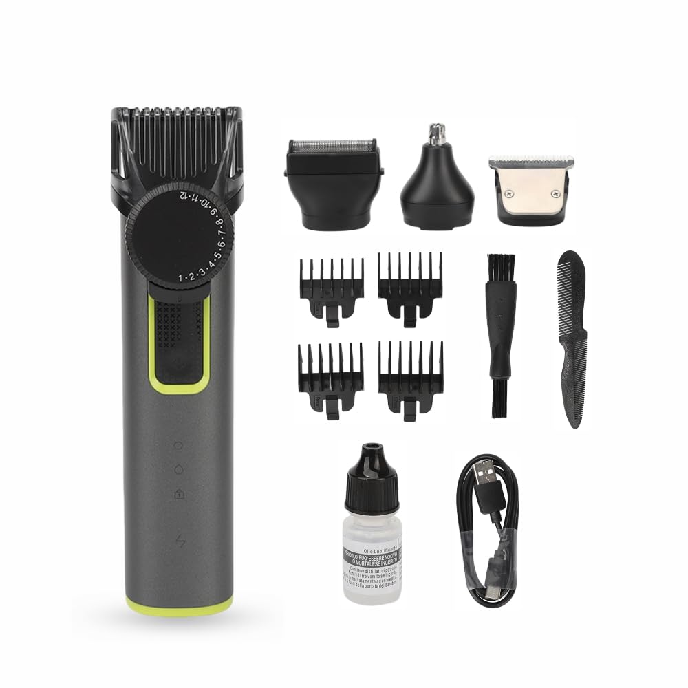Tagliacapelli Elettrico Tagliacapelli Elettrico Tagliacapelli Elettrico Tagliacapelli Senza Fili 4 in 1 Tagliacapelli Professionale Impermeabile IPX7 Ricaricabile USB