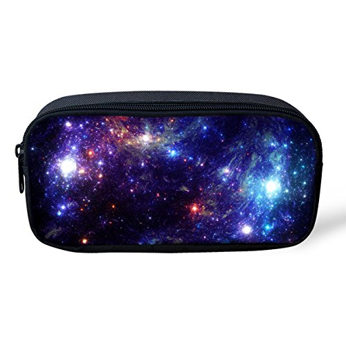 Cozeyat Pencil Bags Cool Designer Pen cases for School Students Stationery Galaxy Print