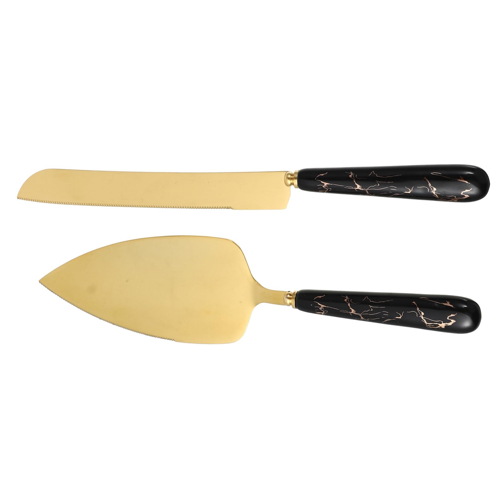 VICASKY Ustensiles de Pâtisserie Comprenant Spatule à Gâteau et Coupe-pizza Set de 2 en Acier Inoxydable Manche Antidérapant Ergonomique Cuisine et Cuisson