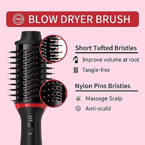 FSNEY 2.0 Hair Dryer Brush Blow Dryer Brush in One, One-Step Styler Volumizer with Unfavorable Ion Anti-frizz Ceramic Titanium Barrel Scorching Air Hair Straightener Brush - Image 4
