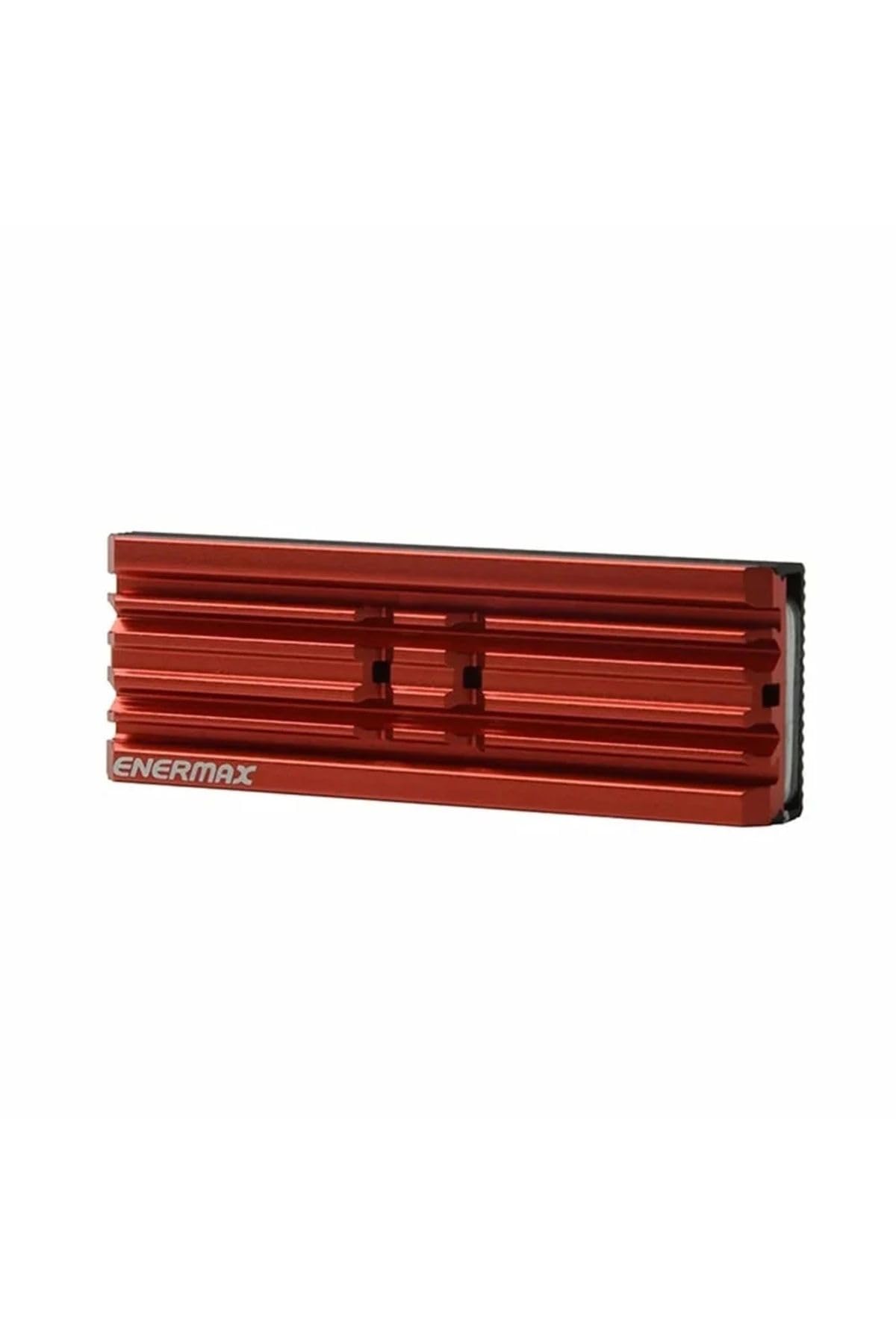 ENERMAX ESC001 Radiator czerwony do dysków SSD M.2 2280 z jednokierunkowym i dwustronnym aluminium, heatsink kompatybilny z PS5
