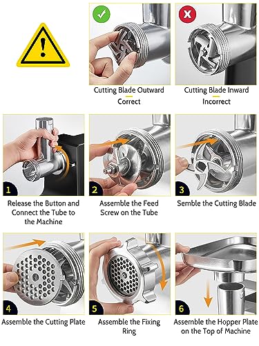 Tritacarne Elettrico Professionale, 2500W