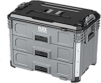 Vista 1 de FLEX STACK PACK - Caja de herramientas de 3 cajones con sistema de almacenamiento, FS1105, gris/negro