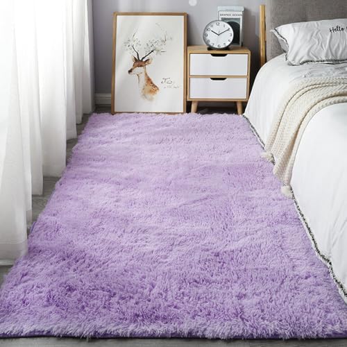 Tapis doux et moelleux grand format tapis shaggy long lavable