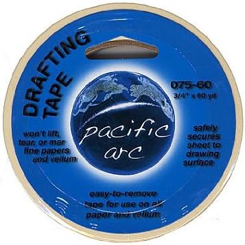 Pacific Arc Drafting Tape 3/4 in. x 60 yd. roll [Pack of 6 ]