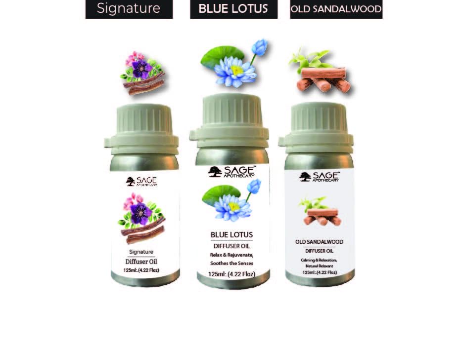 Image of Sage Apothecary Signature Diffuser Oil Natural Aromatherapy Oil for Sleep and Relaxation - 125 ml