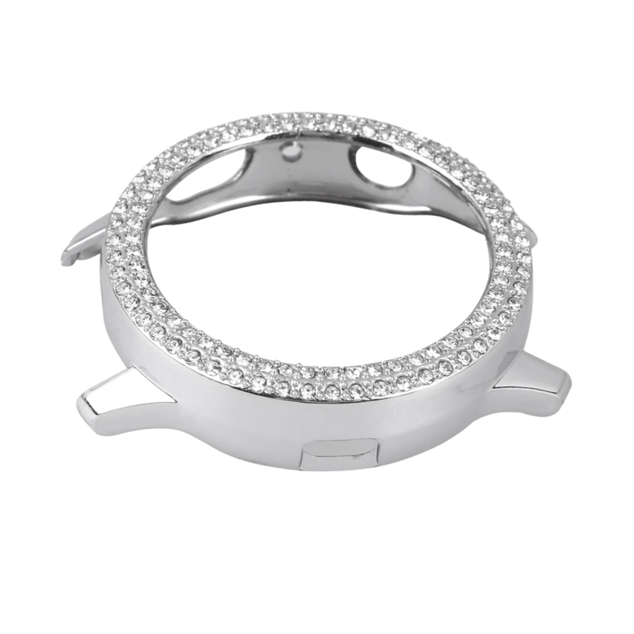 Housoutil Watch Frame Watch Protective Case Watch Replacement Parts Wrist Watch Band Stainless Steel Protection Cover Active 2 Watch Protector Watch Case Watch Shell Double Row Accessories