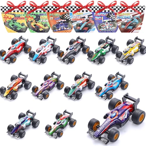 Pack 24 carros de juguete F1 pull-back para niños miniatura 1