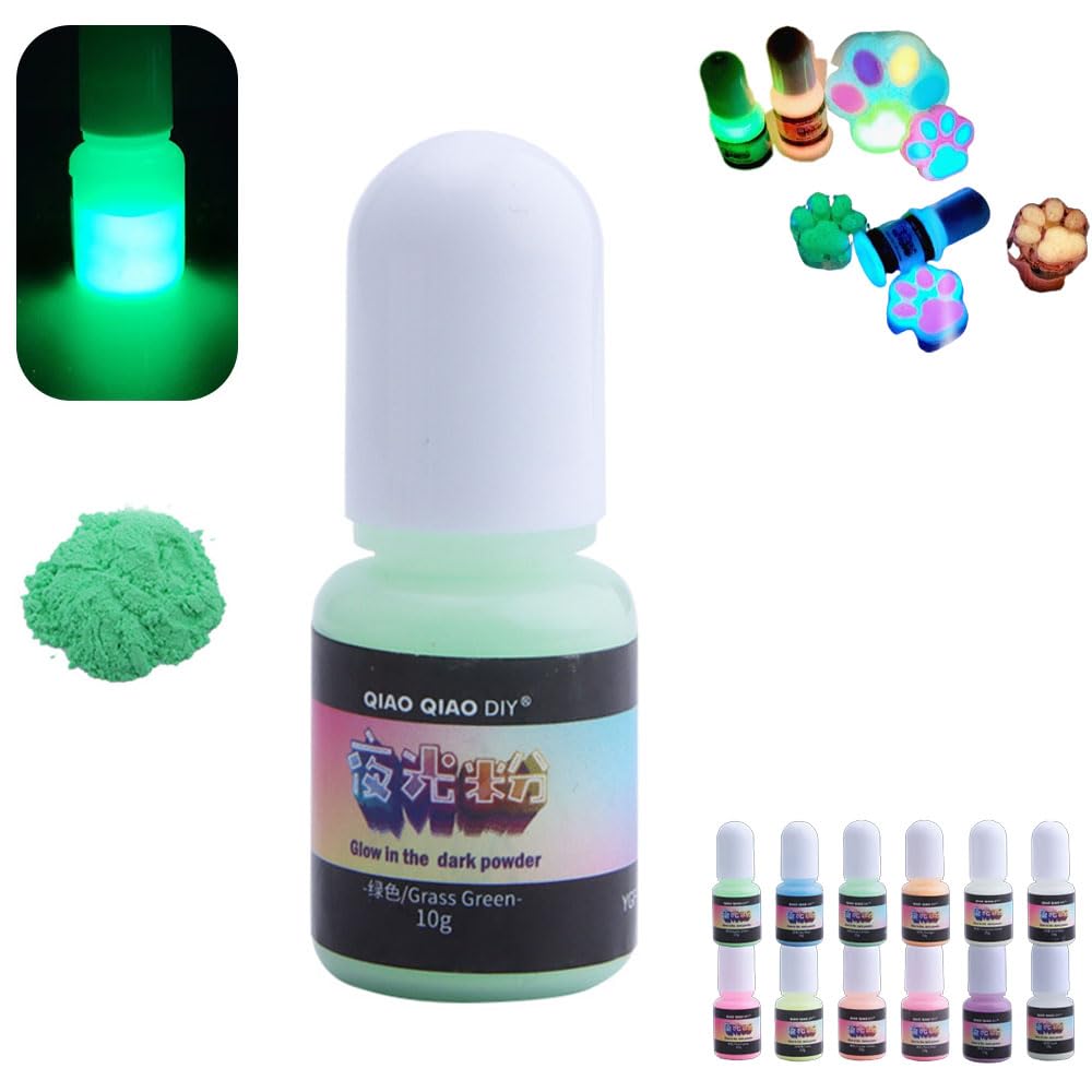 Amazon.co.jp: レジン 着色剤 夜光パウダー 蛍光 蓄光パウダー レジン
