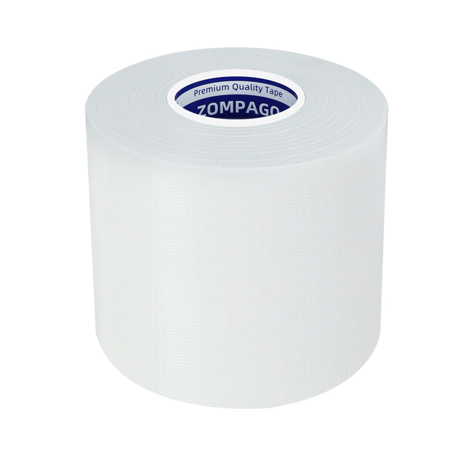 ZOMPAGO White Duct Tape Heavy Duty 80mm x 20m - Wide Strong Waterproof & Hand Tearable Gaffer Tape for Packing Boxes, Outdoor Repair, Parcel Sealling, Bundling & DIY(280μm Thick)