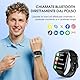 Smartwatch Damen Herren, Fitnessuhr Damen mit Telefonfunktion 1.85 Zoll Touchscreen, IP68 Wasserdicht Smart Watch mit schrittzähler Schlafmonitor, Uhren Herren für Android iOS, Schwarz