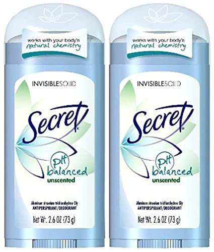 Secret Invisible Solid Antiperspirant Deodorant, Unscented - 2.6 Oz - 2 Pk By Secret #TOP22