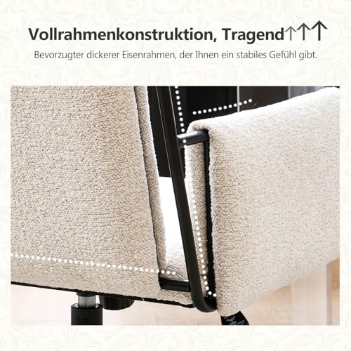 Chaise de bureau bouclé ergonomique pour soulager le dos XXL