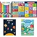 Youngever 13 Pack Laminated Educational Preschool Posters for Toddlers and Kids, Learning Posters, Classroom Posters, Teaching Posters, Alphabet ABC Posters, with Solar System (16 x 11 inch)