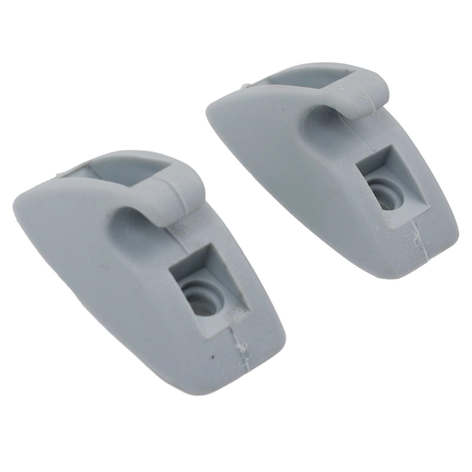 YTQMoreBNZ 2pcs Car Sun Visor Support Clip Retainer Hanger Hook Clamp 191857559 For VVW MK1 Gray Auto Fastener Clip Voitures Accessoire