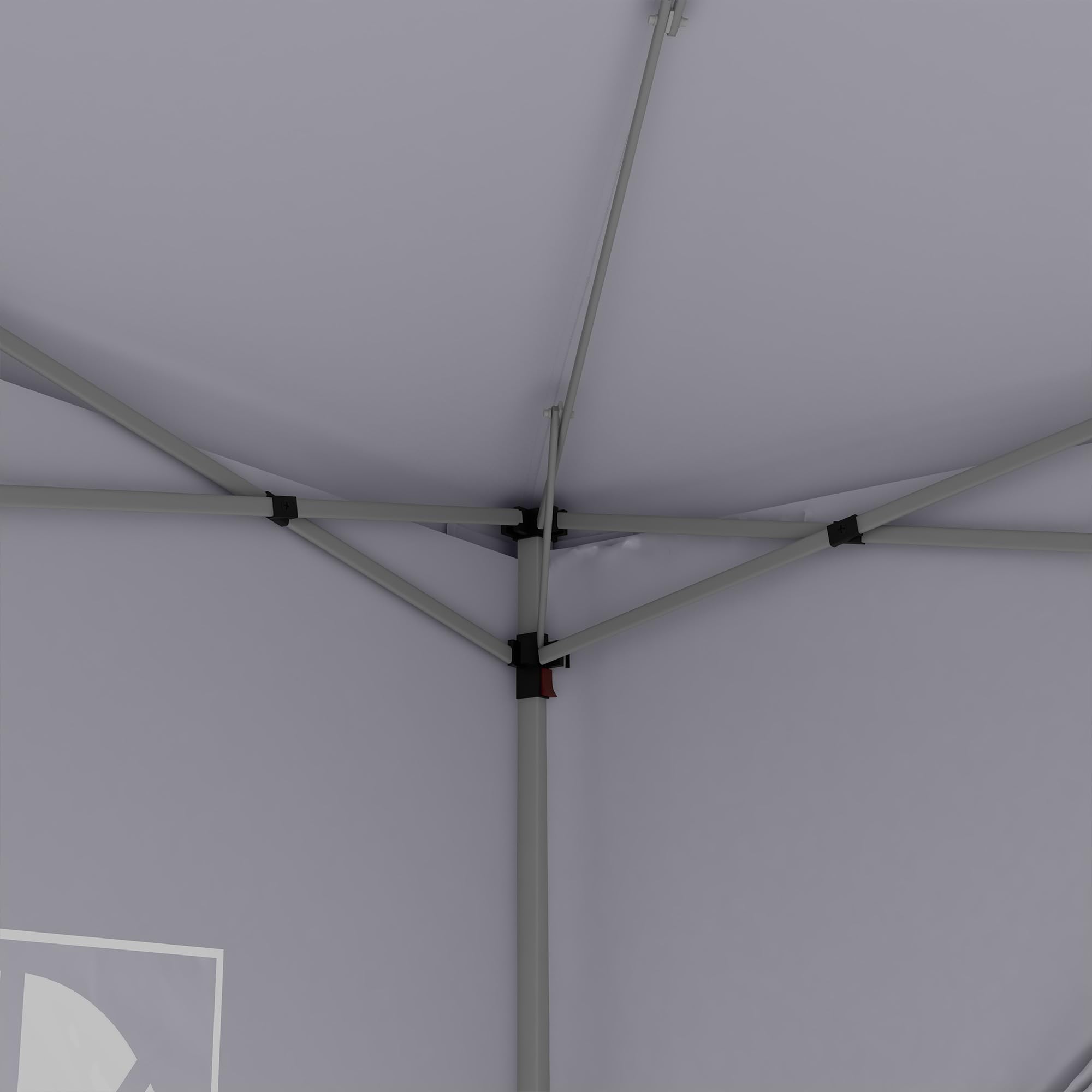 Outsunny Gazebo Pieghevole 3x3 Pop Up con 2 Porte e 2 Finestre, 4 Pannelli Laterali e Borsa da Trasporto, Gazebo da Esterno in Acciaio e Tessuto Oxford, per Giardino, Feste, Campeggio, Bianco