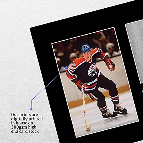 HWC Trading A4 Wayne Gretzky Edmonton Oilers Gifts Printed Signed Autograph Picture for Ice Hockey Fans - Image 4
