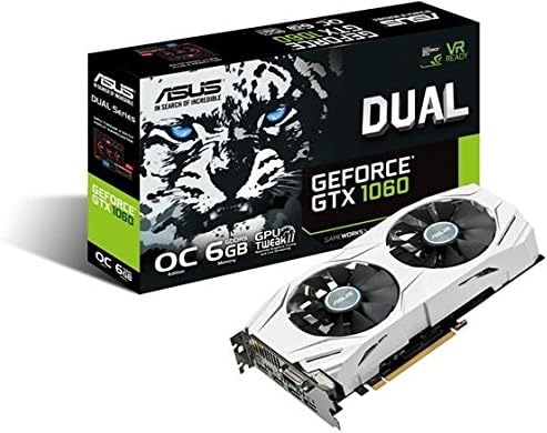 ASUS GeForce DUAL-GTX1060-O6G Scheda Grafica, GDDR5 6 GB ASUS GeForce DUAL-GTX1060-O6G Scheda Grafica, GDDR5 6 GB