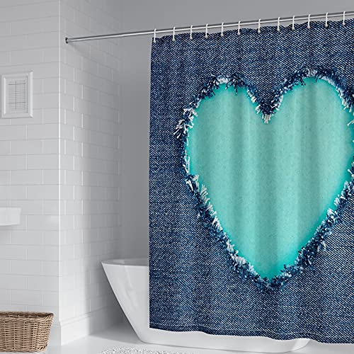 Rideau de douche anti moisissure en polyester imperméable 165x180