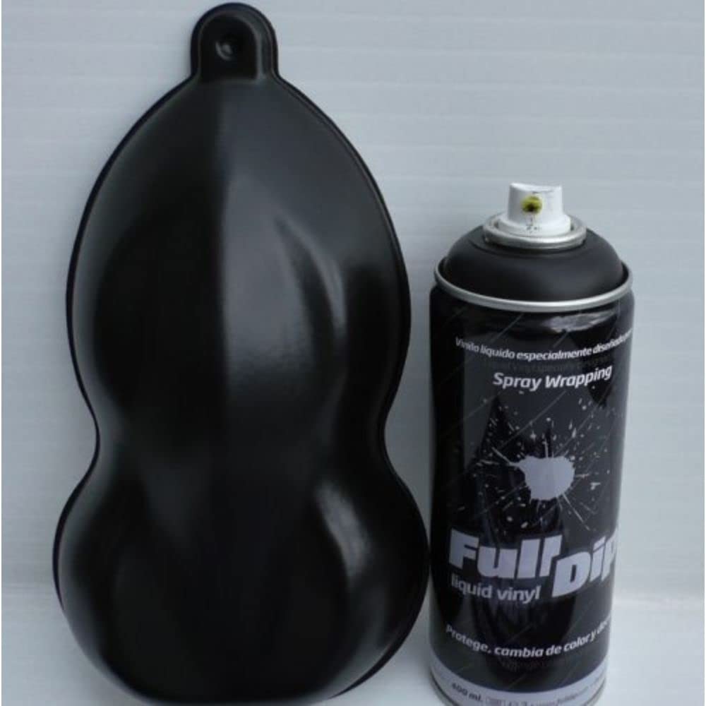 Set Felgen Vinyl Flüssig Full Dip 4 Sprays schwarz mit mattem Schutz
