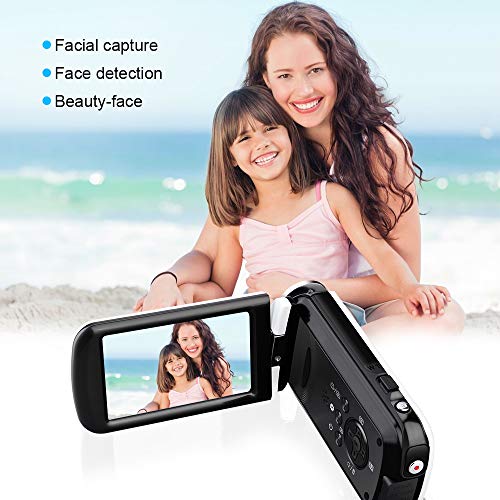 Video Camera Camcorder, CamKing 2.7K 18X HD Ultra-Thin Digital Video Camera with 3.0 Inch HD Touch Screen Digital Zoom Camera Recorder - Thumbnail 4