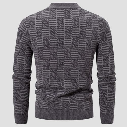 Pull col montant homme coupe droite haut de gamme aux finitions contrastées - 2