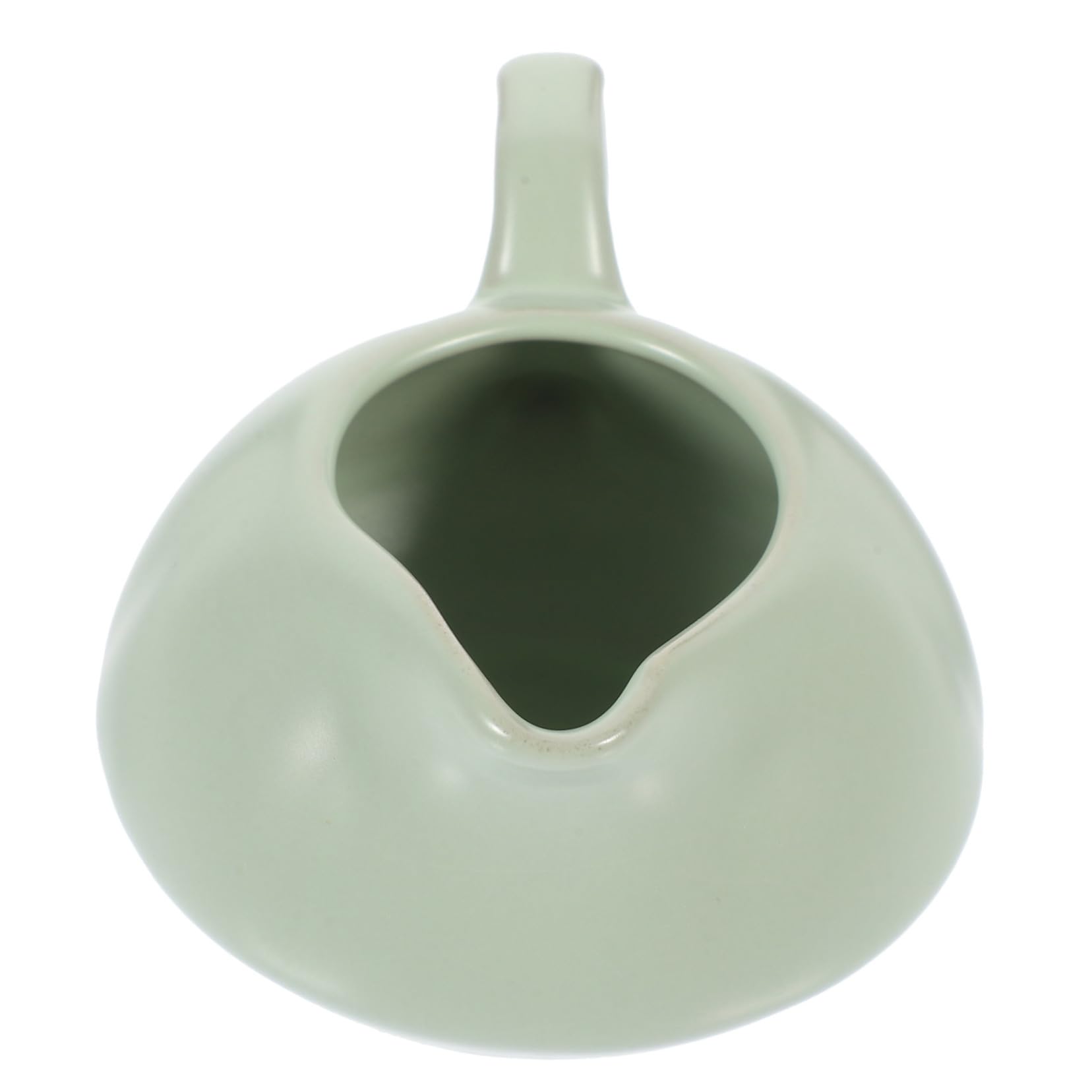 CHILDWEET Boat Gravy Plate Sauce Container Condiment Bowls Sauce Boat with Handle Gravy Dish Sauce Pitcher Sauce Dispensers Milk Gravy Boat Soy Sauce Bowls Gravy Cup Sauce Cup Ceramics Green