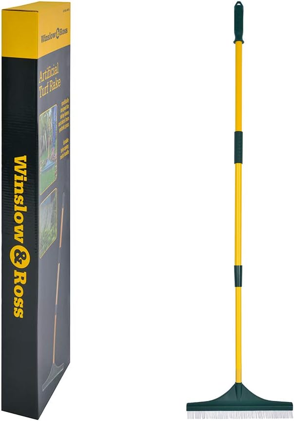 Winslow&Ross Adjustable Artificial Turf Rake Grass Broom Hand Rakes