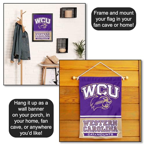 Western Carolina Catamounts Felt Pennant - 12x30 Inch Officially Licensed College Flag - View #3