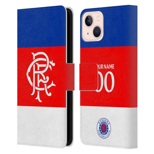 Étui cuir iPhone 13 Rangers FC personnalisé Head Case Designs protection portefeuille haut de gamme