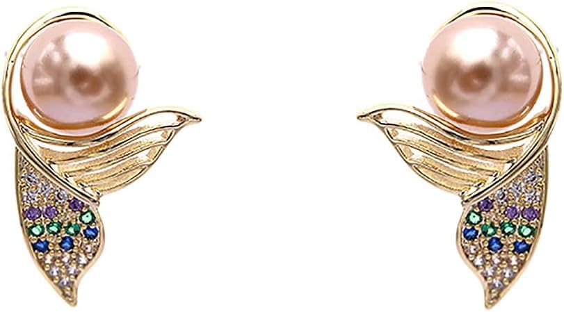 See full amazon price history chart for El Regalo Cute Mermaid Tail Pearl Stud Earrings for Women Girls- Cubic Zirconia Hypoallergenic Small Fish Fin Stud Earrings El Regalo Cute Mermaid Tail Pearl Stud Earrings for Women Girls- Cubic Zirconia Hypoallergenic Small Fish Fin Stud Earrings (B0CY9BDT9S) Amazon Price History, Amazon Price Tracker