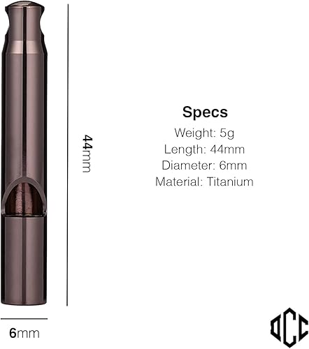 Miniatura 6 de DAILYCARRYCO. TiWhistle - Silbato de emergencia de titanio (morado claro)