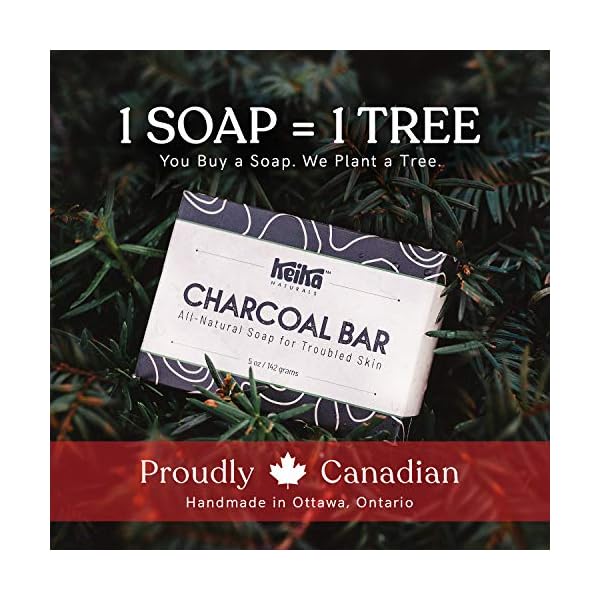 Keika-Naturals-Charcoal-Black-Soap-Bar-for-Acne-Eczema-Psoriasis-Face-Body-Men-Women-Teens-with-Oily-Skin-5-oz Keika Charcoal Black Soap Bar for Eczema, Psoriasis, Face, Body, Men Women Teens with Oily Skin, 5 oz.