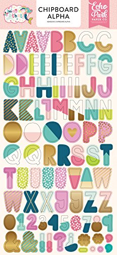 Echo Park Paper Company Imagine That Girl 6x13 Chipboard Alpha-Gold Foil