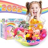 【 Regalos de unicornio para niñas 】 Diy unicornio jardín luz nocturna es el regalo ideal para una niña de 3 4 5 6 7 8 9 10 años. También es adecuado como regalo para pascua, día del niño, Halloween, navidad y san Valentín para niños de 3 a 10 años, adultos, familiares y amigos.