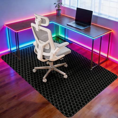 Image of Vicwe Office Chair Mat for Hardwood Floor, 72 inch x 46 inch Large Office Chair Mats, Gaming Chair Mat for Hardwood, Easy Glide for Chairs, Multi-Purpose Floor Protector Desk Chair Mat for Home Office
