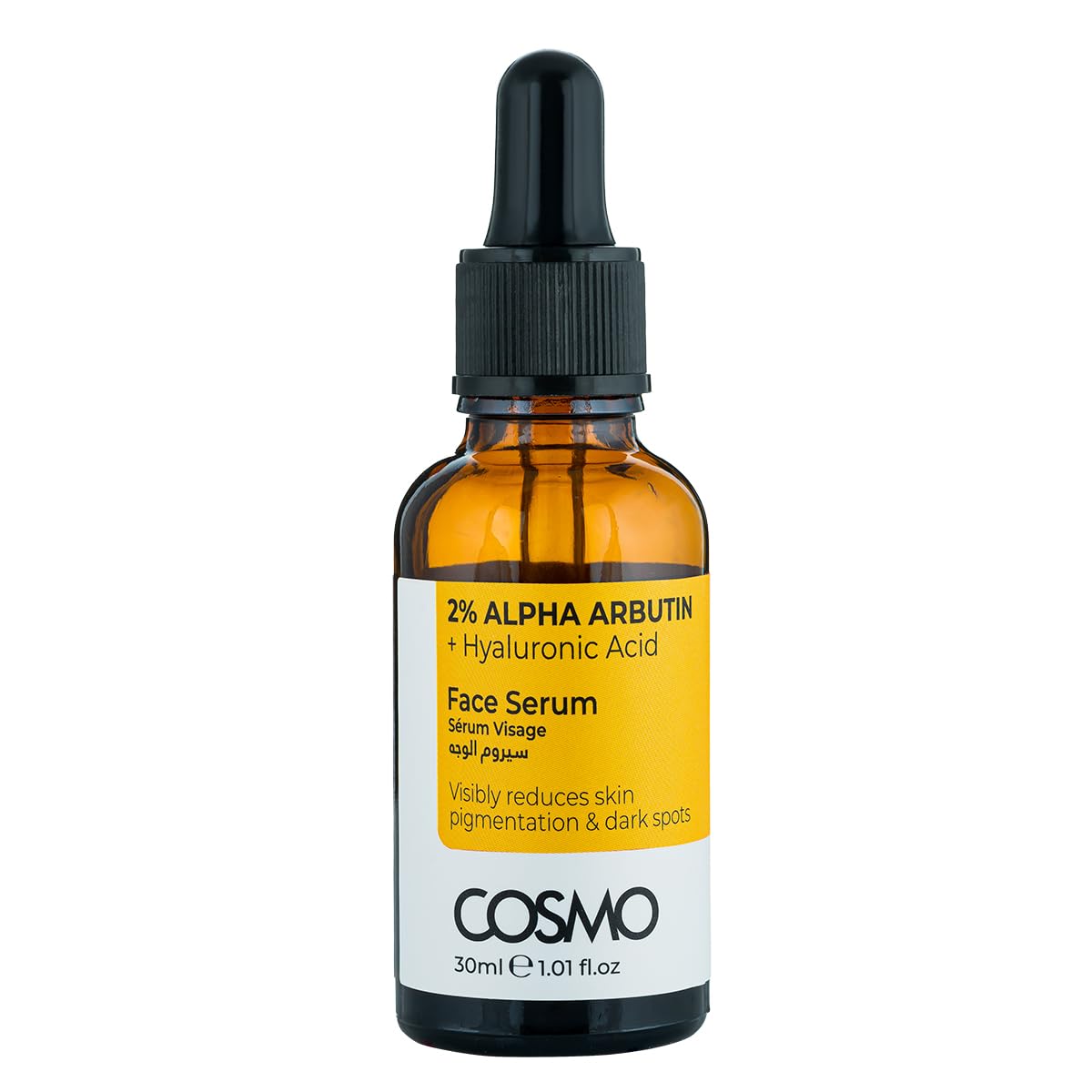 CD COSMO DESIGNS 2% Alpha Arbutin + Hyaluronic Acid Reduce Skin Pigmentation & Dark Spots Face Serum 30ml; For Men & Women; Skins Care; Acne Scars; Dark Spot; Dryness; Facial; Beauty
