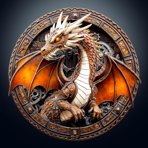 KaayeeWood Rompecabezas de Madera para Adultos,300 Piezas Dragón Mecánico Puzzle de...