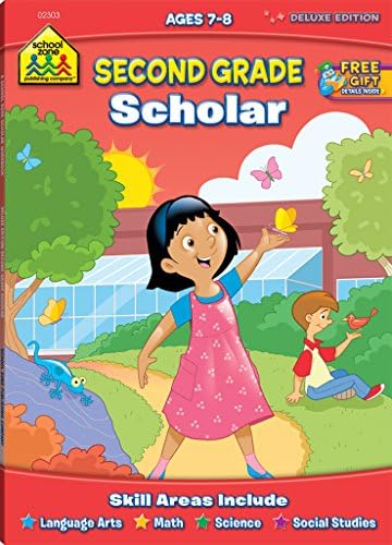 School Zone - Second Grade Scholar Workbook - 64 Pages, Ages ...