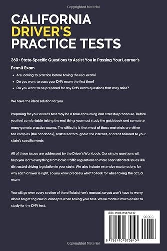 California Driver’s Practice Tests: +360 Driving Test Questions To Help You Ace Your Dmv Exam. #TOP1