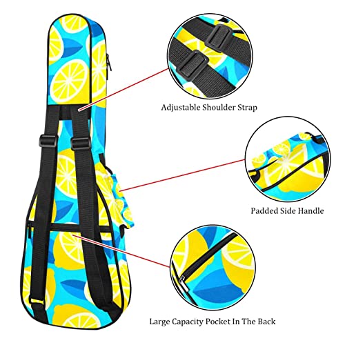 Housse pour ukulélé jaune citron avec rembourrage en éponge de 10 mm d’épaisseur 53,3 cm avec sangles réglables pour… - Les Beatles, Paul McCartney, John Lennon, RIngo Starr, George Harrison Housse pour ukulélé jaune citron avec rembourrage en éponge de 10 mm d'épaisseur 53,3 cm avec sangles réglables pour… – Image 4