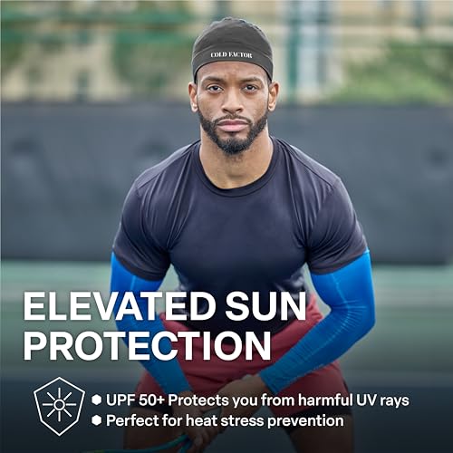Image of COLD FACTOR Instant Cooling Skull Cap & Helmet Liner 2 Pack|UPF 50+ Protection, Chemical-Free Evaporative Cooling Technology