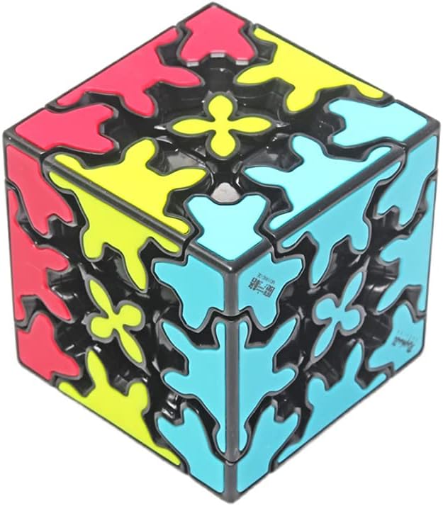 AI-YUN Sandwich 3x3 Gear Cube, 3x3x3 Gear Speed Cube, 3D Gear Cube Puzzles Toys