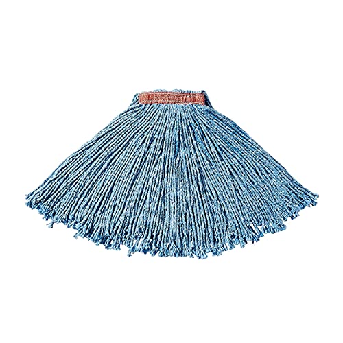 Rubbermaid Commercial Products Premium Cut-End Wet Mop Head, Blue, 16 oz