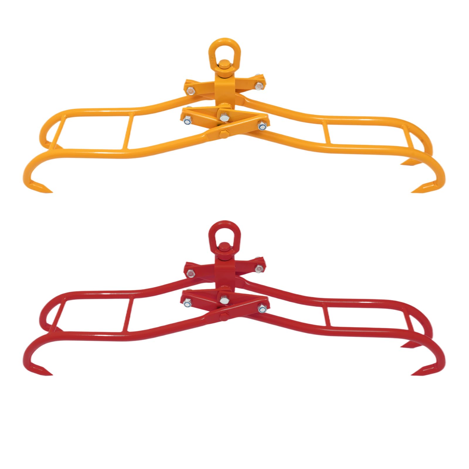 Pinza forestale per tronchi fino a 914 mm, forza di trazione 2T, pinza di sollevamento con 4 mandrini per camion, falegnameria, silvicoltura, edilizia, ecc. (rosso)