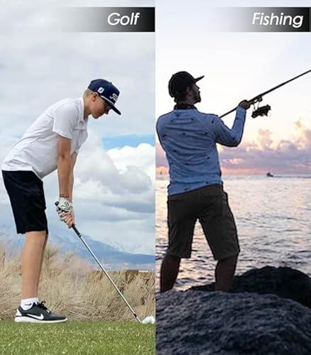 Lushenuni Mens Golf Shorts Athletic With Zipper Pockets Quick Dry Workout Casual Shorts Hiking Training Sports (M, Black) #TOP5