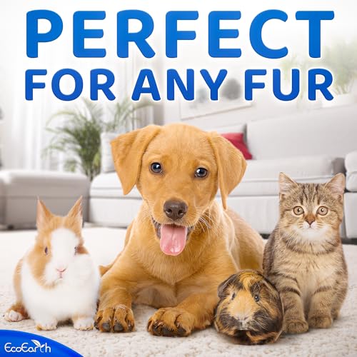 EcoEarth – Premium-Tierwischtücher für Hunde und Katzen – 6 Handschuhe – Einweg-Waschhandschuh für Bad und Pflege – Saubere Pfoten und Körper