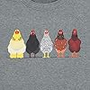 Chicken-Tshirt-Mom-Cute-T-Shirts-Womens-Short-Sleeves-Farm-Country-Casual-Tee-Tops Chicken Tshirt Mom Cute T Shirts Womens Short Sleeves Farm Country Casual Tee Tops Gray