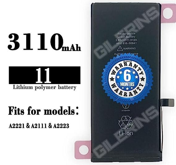Image of Original Battery for iPhone 11 A2221 /A2111 /A2223 Battery with 6 Months warrenty***** (G000223)