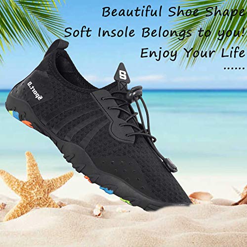 Image of YALOX Water Shoes Men's Women's Swim Shoes Outdoor Beach Barefoot Quick-Dry Aqua Pool Socks Swimming Yoga Surfing Exercise